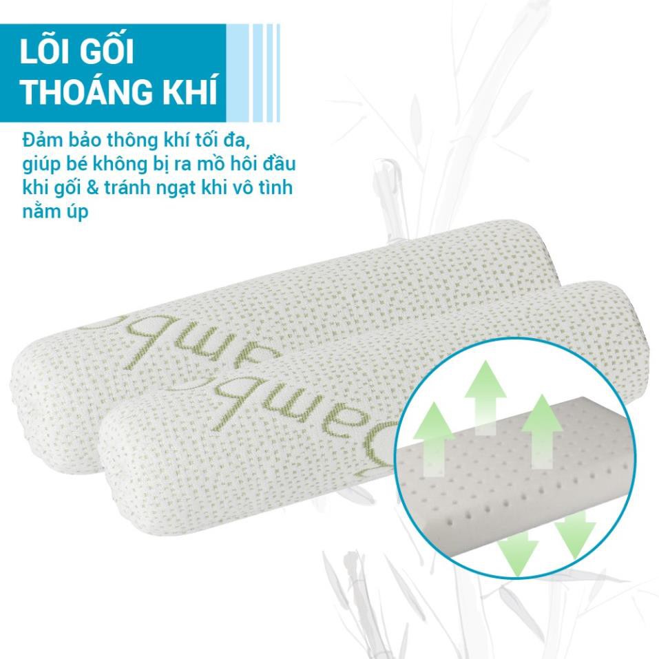 Gối chặn sợi tre bamboo Comfybaby CFN02 - bộ ôm kháng khuẩn cho bé