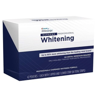 Hộp lớn 42 Miếng dán trắng răng CREST WHITESTRIPS SUPREME PROFESSIONAL WHITENING