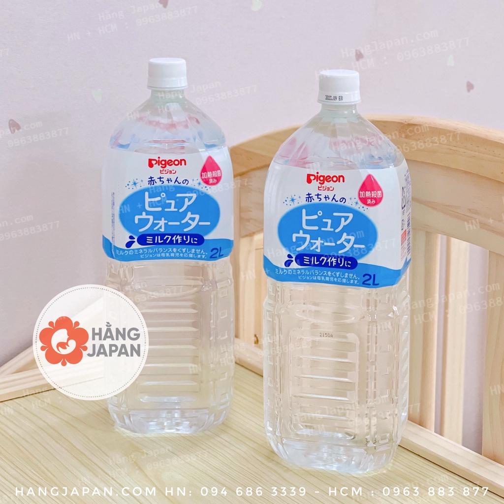 Nước tinh khiết pigeon 2 lít - dùng để pha sữa cho bé không lẫn tạp chất