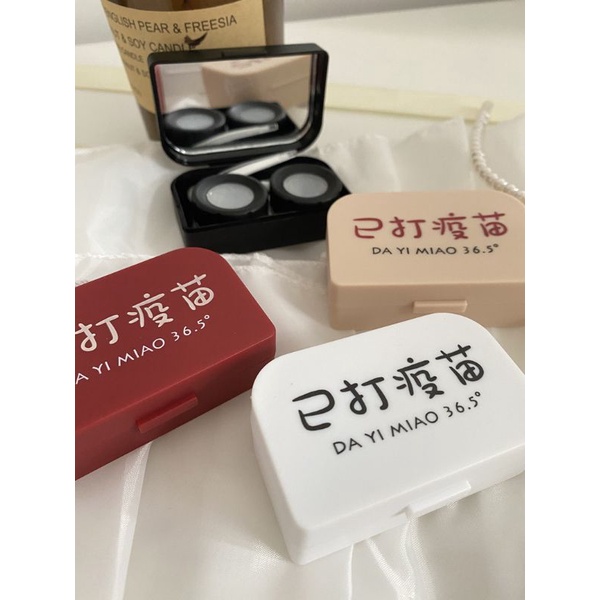 🌸 Khay gương đựng kính áp tròng / Emma Super Mini Contact Lens 🌸