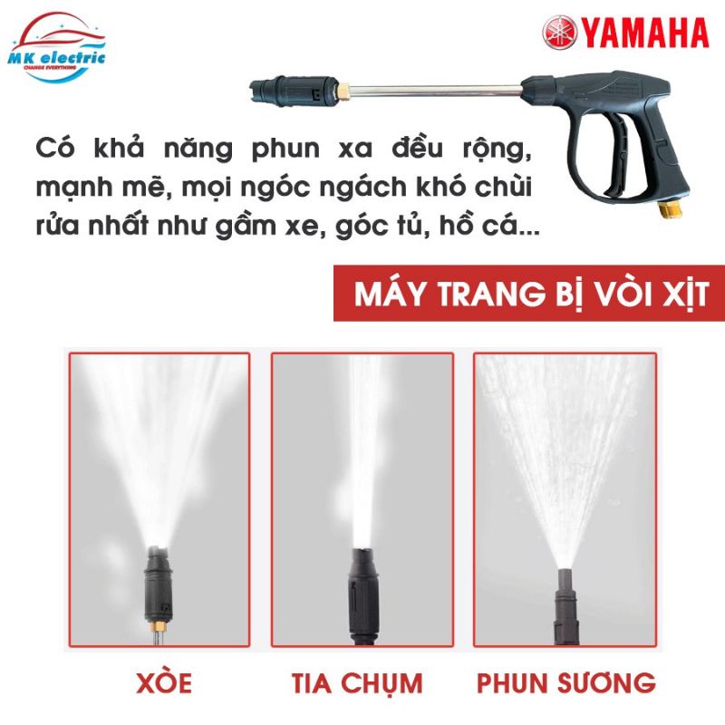 Máy rửa xe mini- máy rửa xe cao áp YAMAHA 2800W HA889A- có chỉnh áp bảo hành 24 tháng