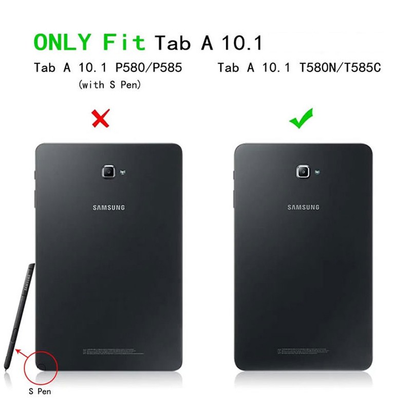 Ốp lưng Samsung Galaxy Tab A A6 10.1 Vỏ SM-T580 T585 Đế bảo vệ mềm