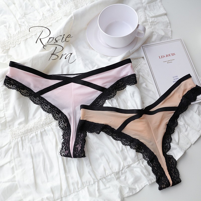 [Mã 12FASHIONSALE1 giảm 10K đơn 50K] Quần Lót Lọt Khe Thun Lạnh Viền Ren Quyến Rũ P116