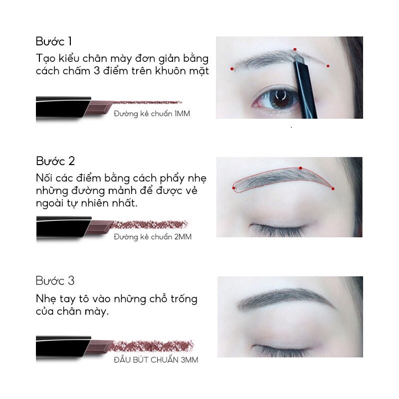 Chì Kẻ Mày Lameila Double Effect 2 Đầu Không Thấm Nước | BigBuy360 - bigbuy360.vn