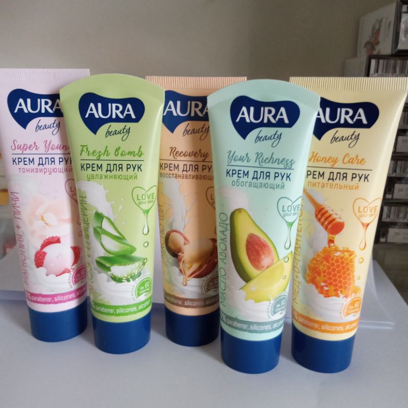Kem dưỡng da tay Aura Nga _ Kem tay Aura dưỡng ẩm, săn, chắc, mịn