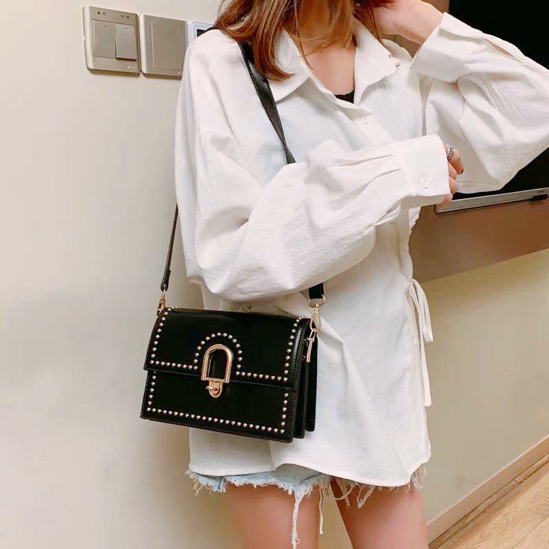 combo 2 túi xách July (họa tiết voi + đinh viền)