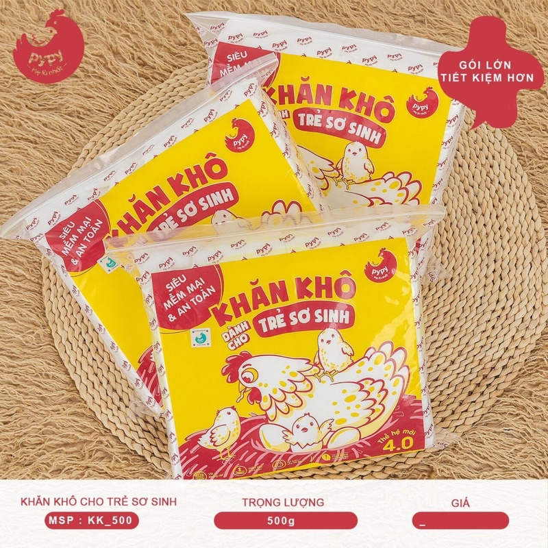 MIPBI-KHĂN KHÔ ĐA NĂNG MIPBI, KHĂN KHÔ PYPY CHO MẸ VÀ BÉ LOẠI 400g/500g/600g