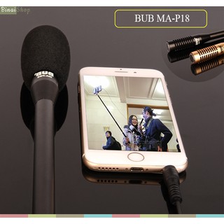 Micro phỏng vấn cho điện thoại và máy ảnh BUB MA-P68 (Đen)