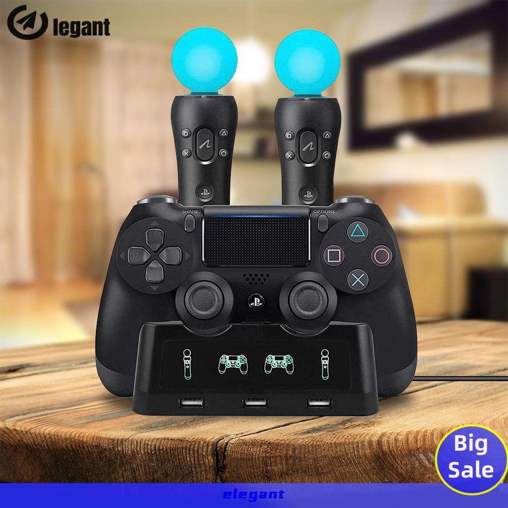 Đế Sạc 4 Trong 1 Cho Tay Cầm Chơi Game Ps4 + Ps