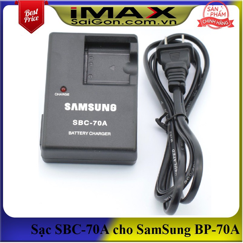 Sạc máy ảnh SBC-70A cho SamSung BP-70A, Sạc dây