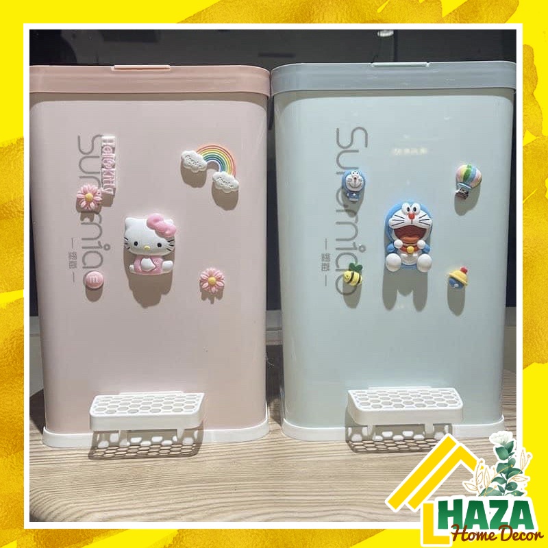 Thùng rác Hoạt hình Doremon, Hello kitty [Haza Homedecor]