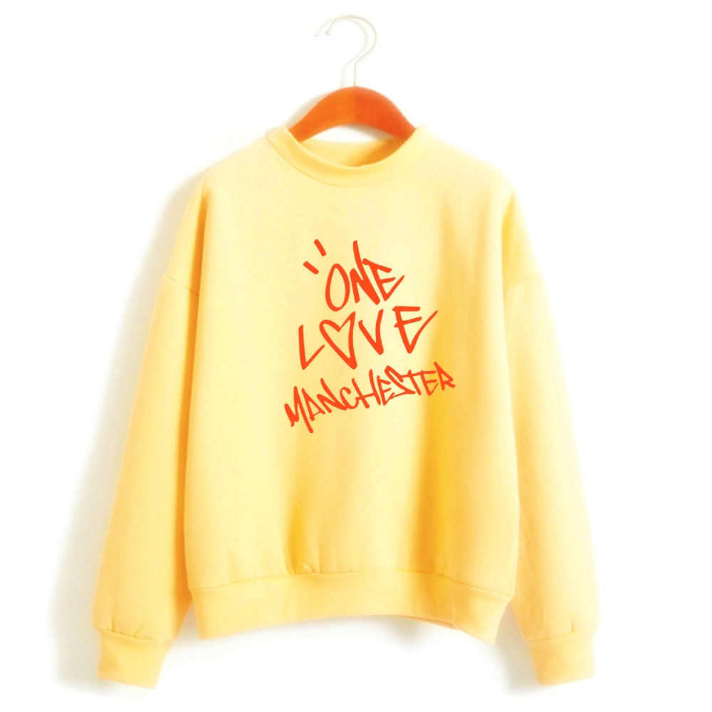 Áo Thun Sweater In Chữ ONE LOVE MANCHESTER Mùa Đông Mới Bán Chạy 2022 Cho Nữ