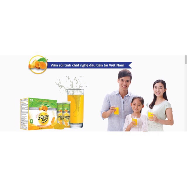 Viên sủi Scurma Fizzy hỗ trợ điều trị viêm loét dần dày đau dạ dày hoành tá tràng