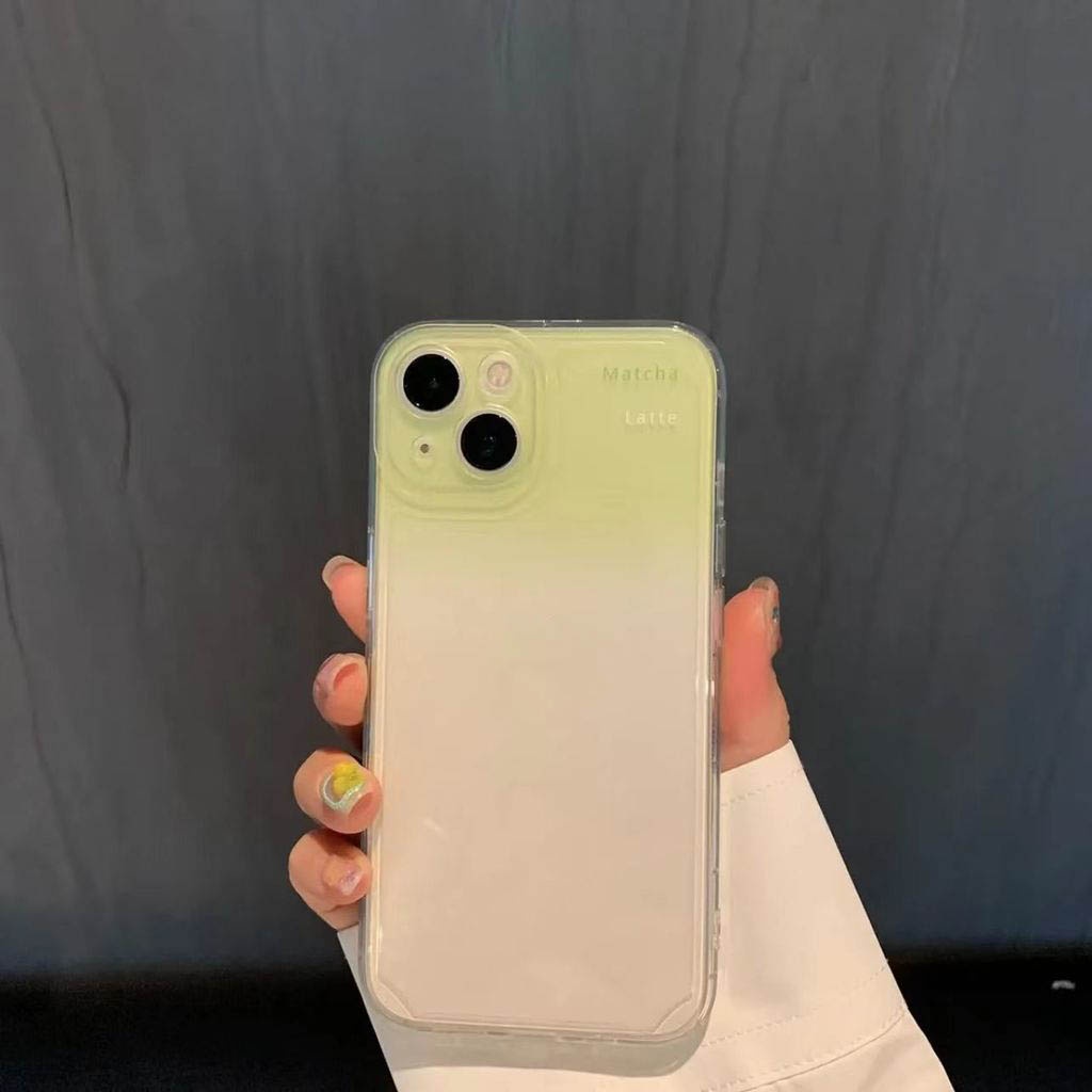 Ốp Điện Thoại Trong Suốt Màu Gradient Đơn Giản Cho iphone 12 13 11 Pro Max X Xs Max Xr Edge