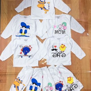 Combo 5 Bộ mông thú dài tay cho bé
