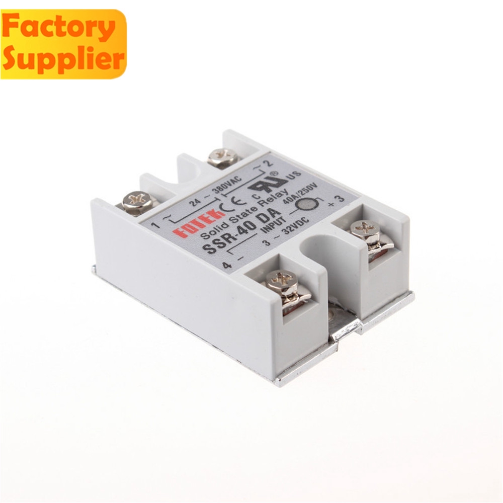 NEW Mô Đun Rơ Le Điện Tử 24v-380v 40a 250v Ssr-40Da 3-32v Dc Sang Ac Ssr 40da | BigBuy360 - bigbuy360.vn