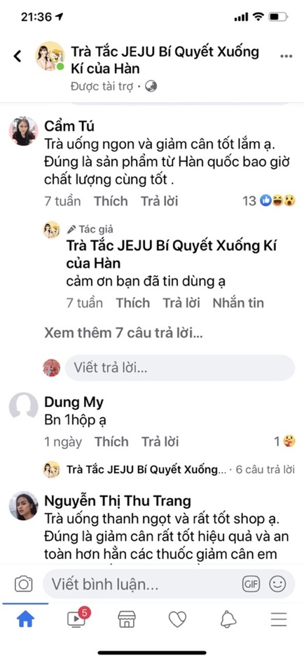 TRÀ TẮC JEJU CHÍNH HÃNG MUA