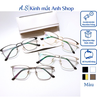 Gọng kính vuông thời trang chất liệu kim loại 62026