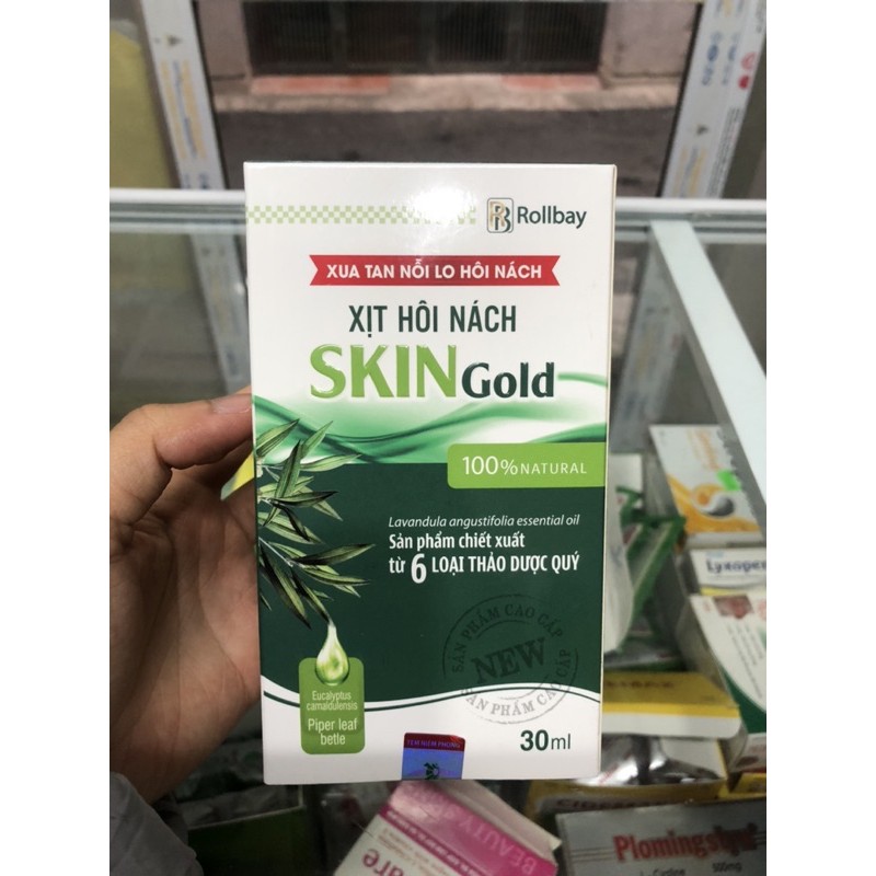 Xịt Hôi Nách Skin Gold-Chai 30ml-Giảm hôi nách,mồ hôi nhiều hiệu quả 100%