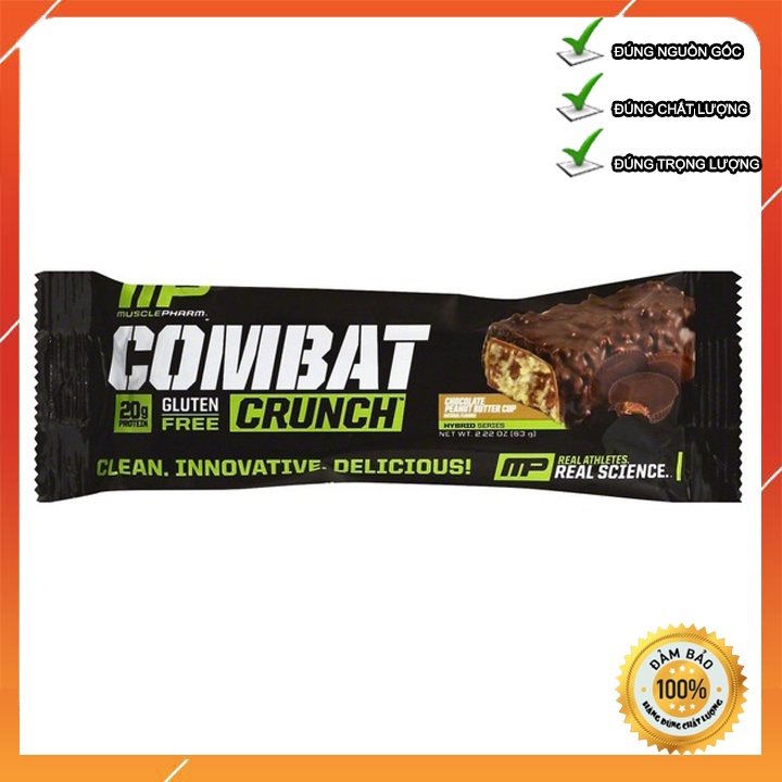 Hộp 12 Thanh PROTEIN BAR MP Combat Crunch Lượng Protein Cao - Pure Protein Bar Dinh Dưỡng Thay Thế Bữa Ăn Phụ (Freeship)