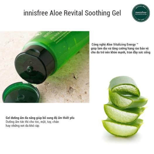 Gel dưỡng ẩm đa năng từ nha đam tươi innisfree Aloe Revital Soothing Gel 300ml