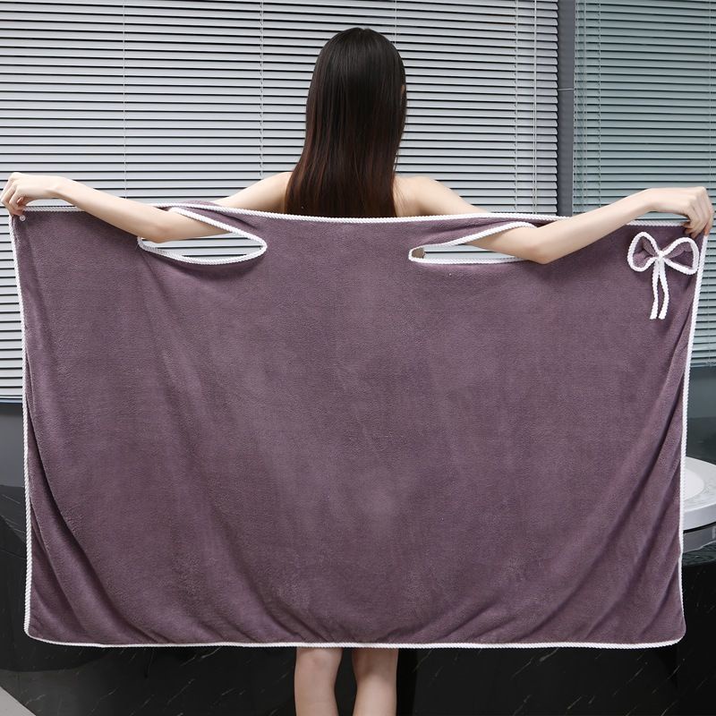 Khăn Tắm Cotton Dày Dặn Mềm Mại Thấm Hút Mồ Hôi Không Phai Màu Cho Nữ