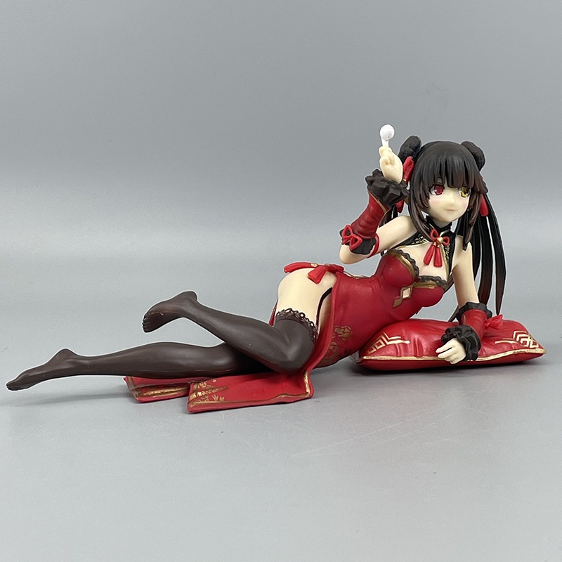 Mô Hình Nhân Vật Tokisaki Kurumi Hoạt Hình Date A Live Mặc Sườn Xám Bằng PVC Sáng Tạo