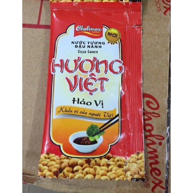 [50 gói x 7ml] Nước tương gói nhỏ Hương Việt [VN] CHOLIMEX Soy Sauce (choli-hk)