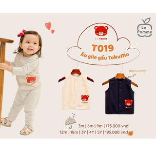 T019 Áo gile gấu Tokumo La Pomme