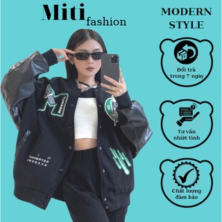 Áo khoác bomber jacket varsity cardigan missout  - MITI
