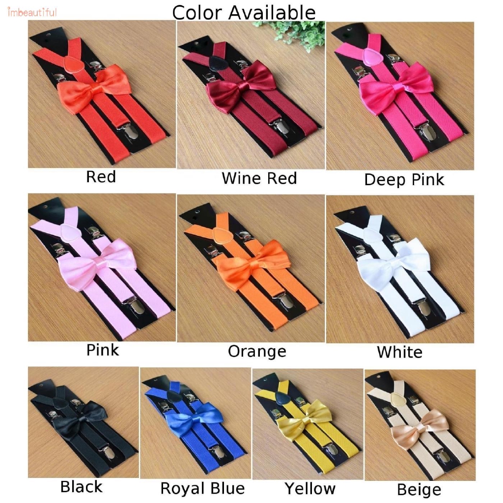 Dây đeo quần chữ Y kèm nơ thời trang cá tính cho nam