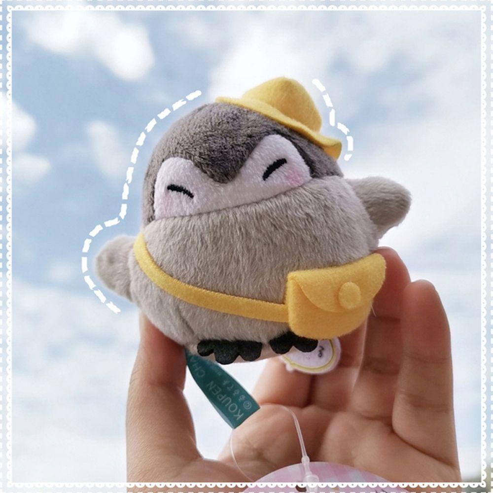 Túi Đeo Chéo Bằng Cotton PP Hình Chim Cánh Cụt Dễ Thương Giá Đỡ