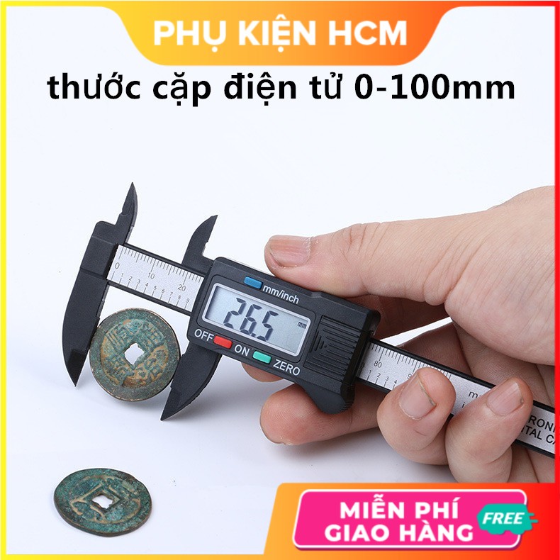 Thước cặp điện tử 0-150mm 💥FREESHIP💥 Thước đo hiển thị số điện tử tiện dụng siêu bền-Dùng pin nút áo 3V-Shop Hàng Cực Rẻ