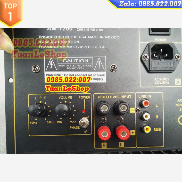 MẠCH LOA SUB  NGUỒN ĐỒNG  MẠCH SIÊU TRÂM 2 SÒ SANKEN - KÉO LOA 25 30