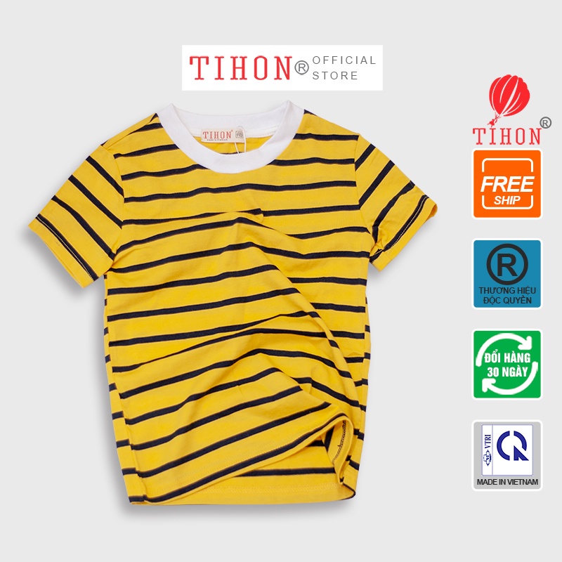 Áo Thun Cho Bé TIHON 100% Cotton Mềm Mại Thời Trang