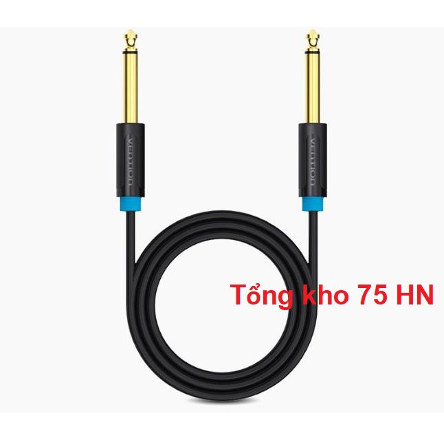 Cáp chuyển đổi âm thanh 6.5mm Mono 2 đầu đực Vention