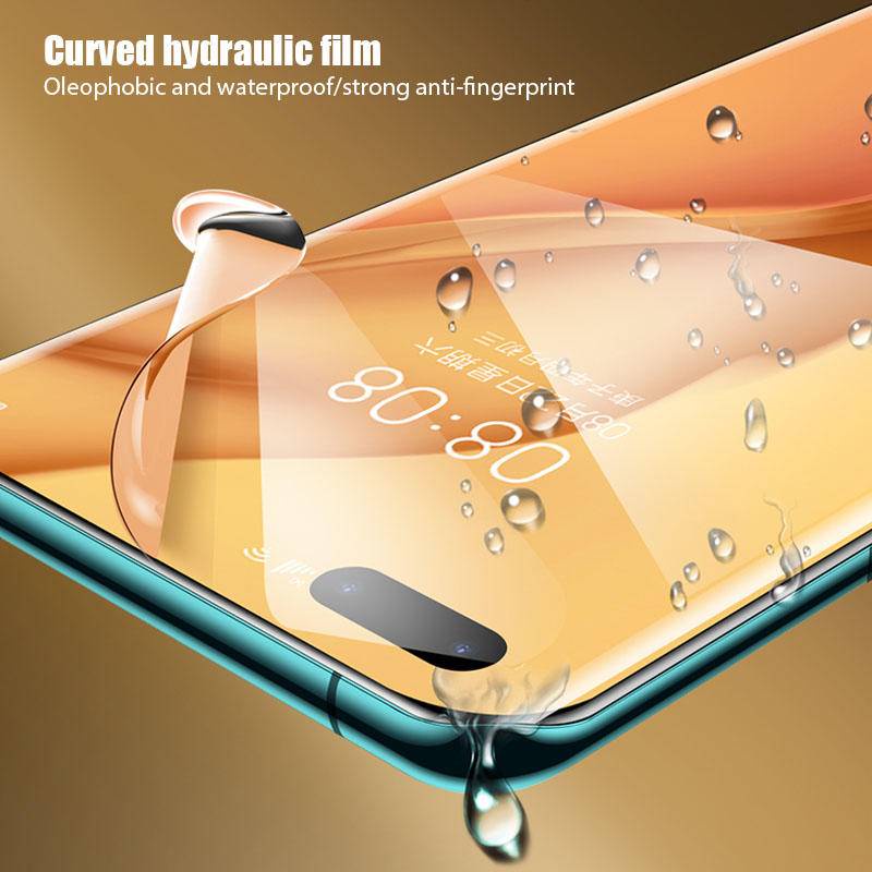 Miếng Dán Màn Hình TPU Hydrogel 360 Độ Chống Sốc Cho Huawei P50 P40 P30 Pro Mate 30 40 Pro Honor 50 Pro