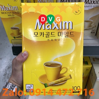 Hộp 100 Gói Cà phê hoà tan Maxim Gold Mild 1200g (gồm 100 gói 12 gam)