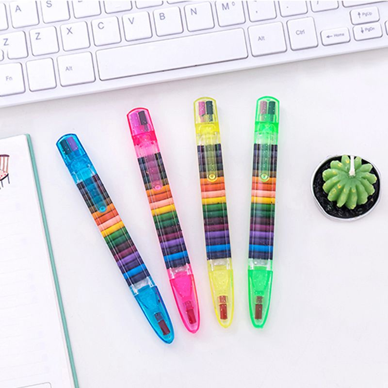 Set 2 Bút Chì Màu 20 Màu Dành Cho Trẻ Em Vẽ Tranh DIY