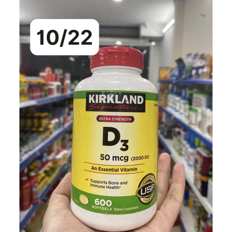 🌝🌻[HSD 05/2024] Viên Uống Kirkland Vitamin D3 2000IU 600 viên🌝🌻