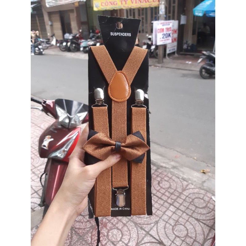 Combo dây đai chữ Y kèm Nơ Nhọn, Dây đai kèm nơ