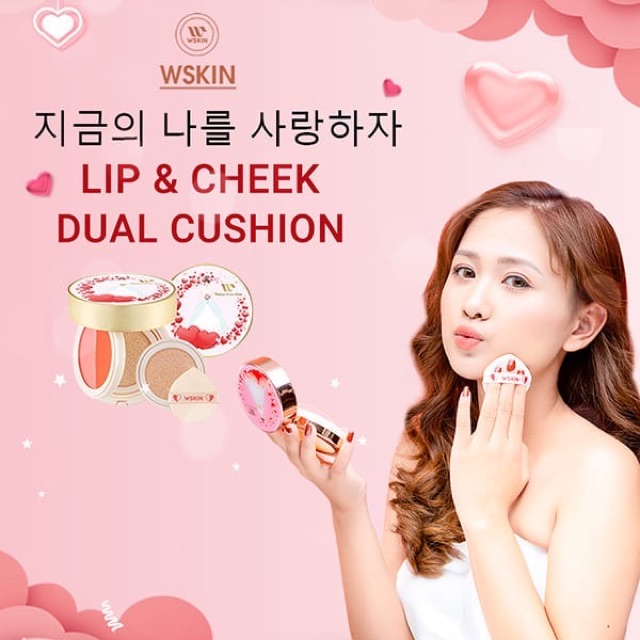 Phấn Nước Và Kem Nền Siêu Che Khuyết Điểm WSKIN Dual Cover Cushion