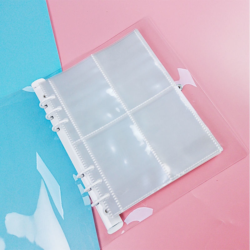 1 Set 1/2/4 Ngăn A5 Bằng PP Trong Suốt Dùng Đựng Sổ Tay/Album DIY