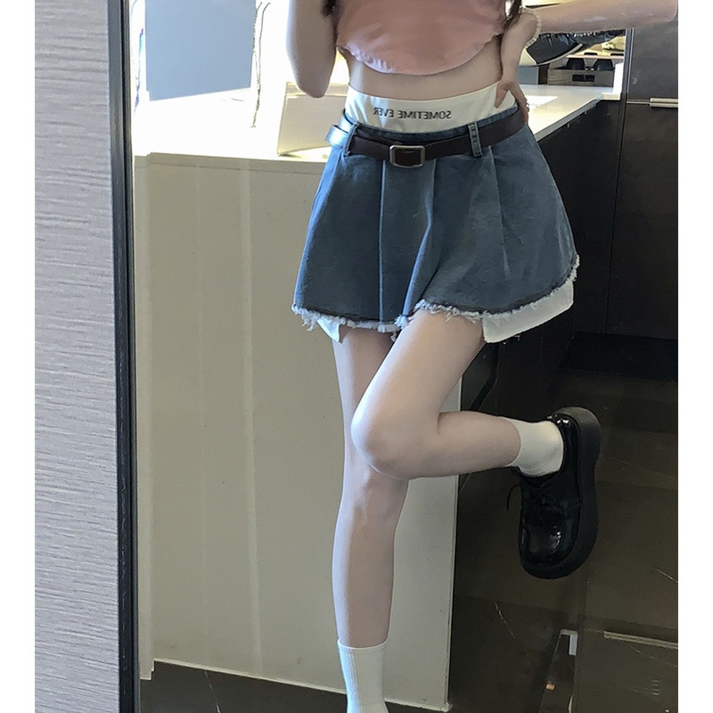Chân Váy Denim Thiết Kế Độc Đáo Thời Trang Mùa Hè Quyến Rũ Cho Nữ