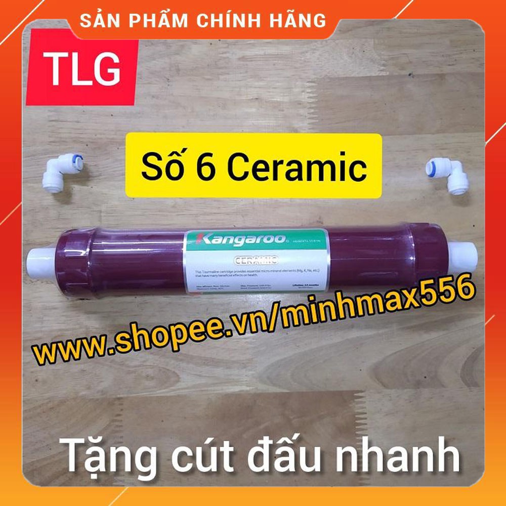 COMBO 6 LÕI LỌC KANGAROO SỐ 1-2-3-4-5-6 NEW [CHINH HANG]  |BỘ LỌC 123 - RO DOW DuPont - NANO SILVER - CERAMIC