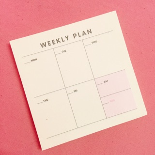 Tập giấy note planner kế hoạch weeky plan
