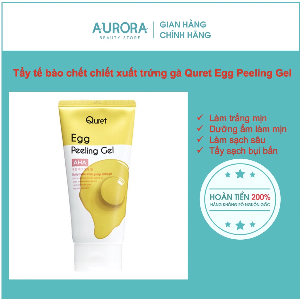 Tẩy tế bào chết chiết xuất trứng gà Quret Egg Peeling Gel