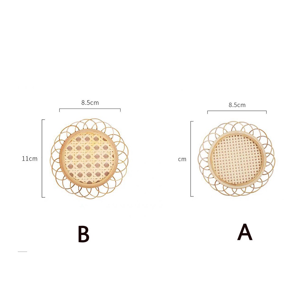 Đế lót ly Epoch bằng tre dệt tay dáng tròn phong cách Nhật Bản cao cấp tiện lợi