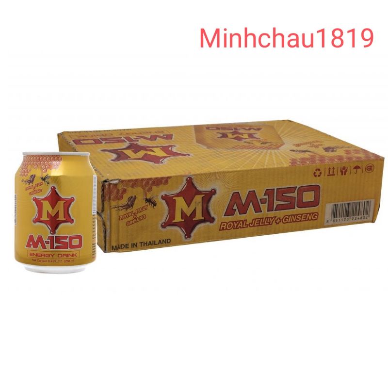 Thùng 24 lon nước tăng lực M-150 lon 250ml