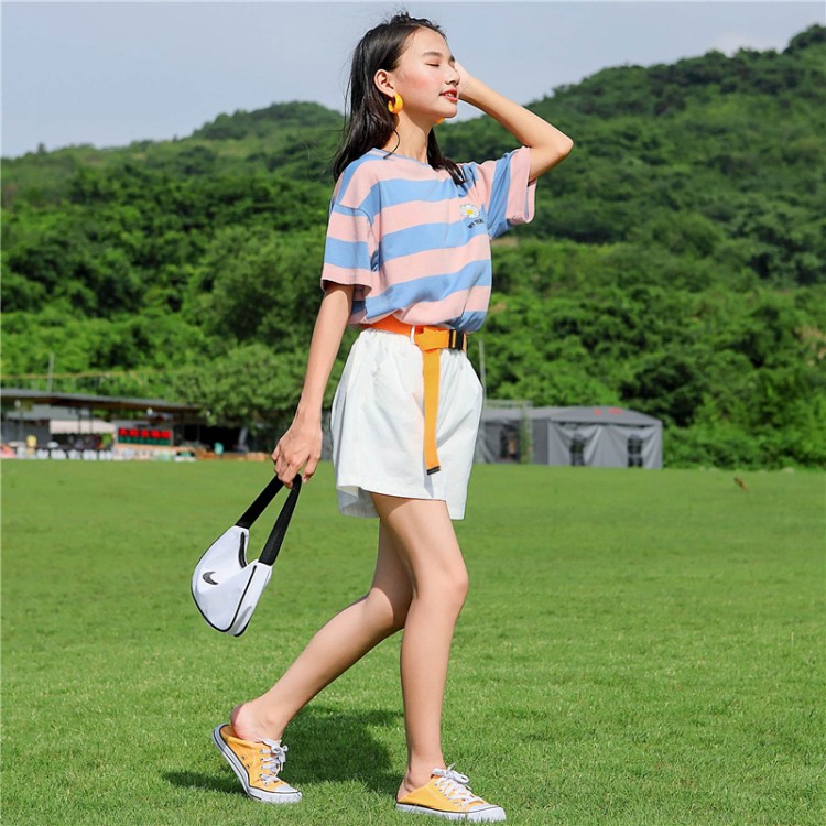 Set Áo Thun Ngắn Tay + Quần Dài Thời Trang Dành Cho Nữ | BigBuy360 - bigbuy360.vn